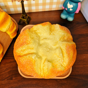 Jouet Squishy Réaliste Pain Gâteau en PU à Rebond Lent, Jouet Sensoriel Anti-Stress pour Adultes <span class=keywords><strong>et</strong></span> Enfants, Accessoire Photo, Certifié CPC - Product Image 6
