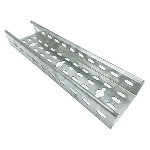 Bandeja de Cables de Zinc, Aluminio y Magnesio para Exteriores, Bandeja de Gestión de Energía de Acero Galvanizado Perforado que Ahorra Energía - Product Image 1