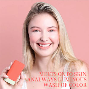 Etiqueta privada personalizada Sin logotipo <span class=keywords><strong>Pixi</strong></span> Hidratante de larga duración Alto pigmento Crema vegana Blush Varita Pintura Stick Brown Creamy Blush - Product Image 3