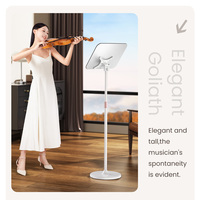 Support de partitions OEM YP01 durable avec base ronde stable, hauteur réglable, support métallique pour enfants, étudiants, cours de musique - Nouveau