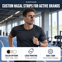 Bandes dilatatoires nasales externes avec bandes nasales douces et respirantes, taille personnalisée, logo imprimé et emballage en sachet pour la vente en gros