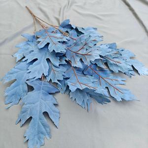 Artificial 4 Fork Oak Leaf Bouquet Wedding Floral Decoration <strong>Background</strong> Aisle Decor Hotel Artificial Flower Ornaments - Product Image 5