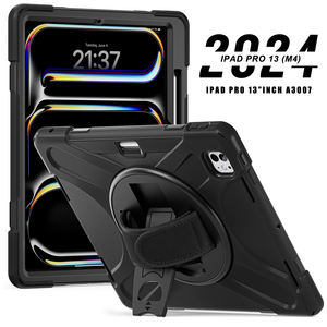 Custodia <span class=keywords><strong>per</strong></span> Tablet <span class=keywords><strong>per</strong></span> <span class=keywords><strong>iPad</strong></span> <span class=keywords><strong>Pro</strong></span> 13 M4 2024 <span class=keywords><strong>12.9</strong></span> pollici custodia <span class=keywords><strong>per</strong></span> tutto il corpo protettiva pesante Smart <span class=keywords><strong>Cover</strong></span> tracolla 360 supporto rotante - Product Image 5