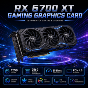 Carte graphique de jeu pour ordinateur de bureau, utilisée pour 7800 16 Go DDR5 256 bits PCI Fan, haute performance, interface mémoire 256 bits, offre des performances exceptionnelles - Product Image 3