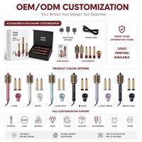 Sèche-cheveux professionnel Torlin Red One-step rechargeable à 4 têtes, brosse lissante à air chaud 5 en 1