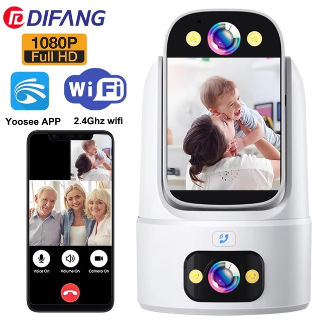 Color Screen Two Way Video Call Baby Monitor Camera Smart Home Security Wireless Surveillance Camera for Kids Elders Care