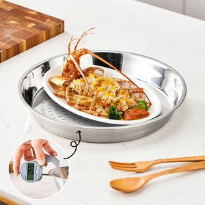 Plato y Bandeja Vaporera Reutilizable de Acero Inoxidable 304, Apto para Lavavajillas, para Cocinar Bollos al Vapor en la Cocina - Product Image 4