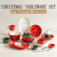 Vaisselle de Noël en gros : Assiettes, bols, tasses, logos OEM, ensembles de vaisselle de fête, cadeaux de Nouvel An, vaisselle pour la maison