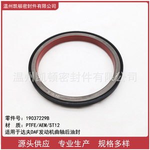 Joint d'étanchéité arrière du vilebrequin en PTFE 19037229B pour moteurs DAF - Product Image 5