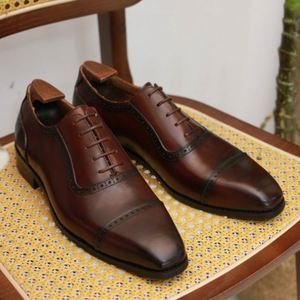 New British Men's Shoes Carving Wedding Casual Shoes British Three-Joint Brogue Shoes <b>Pointed</b> Lace-Up <b>Light</b> Weight Breathable - Product Image 5