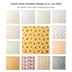 Couverture bébé multicouche 120*120 cm, motif animalier personnalisé, literie pour nourrissons, vente <span class=keywords><strong>en</strong></span> gros, couette <span class=keywords><strong>en</strong></span> mousseline de coton certifiée GOTS - Product Image 4