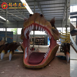 Puerta de <span class=keywords><strong>entrada</strong></span> de dinosaurios grandes, decoración popular y duradera, dinosaurio animatrónico para parque de atracciones, gran oferta - Product Image 6