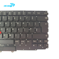 Keyboard HK-HHT dengan lampu latar dan penunjuk, versi UK untuk Notebook Lenovo Thinkpad x1 yoga gen3, Keyboard Terintegrasi