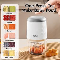 NCVI Robot de cuisine en acier inoxydable pour bébé Robot de cuisine électrique pour bébé