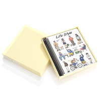 Cuaderno Espiral de Tapa Dura con Hojas Sueltas A5, 100 Hojas, Diseño de Personajes de Dibujos Animados, Estilo de Vida Lindo, Diario con Líneas para Estudiantes Escolares