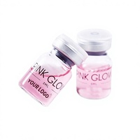 Sérum Ampoule Réparateur PDRN Pink Glow 5ml 10x Anti-Âge Raffermissant Éclaircissant Peptide Hyaluronique Visage OEM