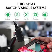Lecteur de code QR pour PC, machine à montage fixe, USB, détection automatique, numérisation pour les billets de train et de métro, en stock