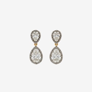 Boucles d'oreilles pendantes <span class=keywords><strong>en</strong></span> argent sterling 925 avec diamant <span class=keywords><strong>en</strong></span> forme de poire <span class=keywords><strong>pour</strong></span> <span class=keywords><strong>femme</strong></span>, boucles d'oreilles pendantes <span class=keywords><strong>en</strong></span> or <span class=keywords><strong>vermeil</strong></span> 14 carats avec diamant taille poire, <span class=keywords><strong>bijoux</strong></span> de mode - Product Image 1