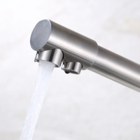 Sus 304 acier inoxydable nickel brossé 3 voies Design moderne évier de cuisine mitigeur purifié boisson filtre à eau robinet