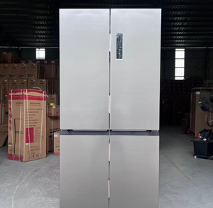 Refrigerador de Puerta Francesa No Frost de 730L, Nevera y Congelador Doméstico de 4 Puertas, Refrigerador Side-by-Side Silencioso con Puerta de Vidrio - Product Image 1