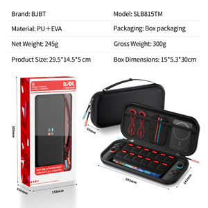 Estuche de Almacenamiento para <span class=keywords><strong>Nintendo</strong></span> <span class=keywords><strong>Switch</strong></span> 2, Precio de Fábrica BJBT, Bolsa Protectora Rígida de EVA a Prueba de Golpes con Cierre y Ranuras para Tarjetas de Juego - Product Image 4