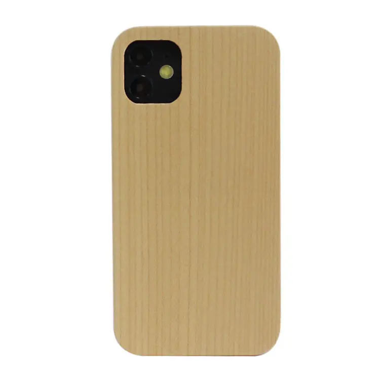 Mobile Accessories Recycled Biodegradable Eco-Friendly Cherry Walnut Wood Phone Cover For 13 Case Wooden Case