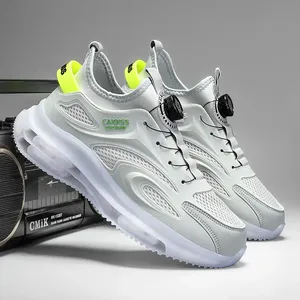 <span class=keywords><strong>Chaussures</strong></span> de Sport Décontractées Respirantes d'Automne pour Hommes, <span class=keywords><strong>Chaussures</strong></span> de Course à Talon Effilé avec Boucle Rotative, Amortissantes et à Face en Maille - Product Image 2
