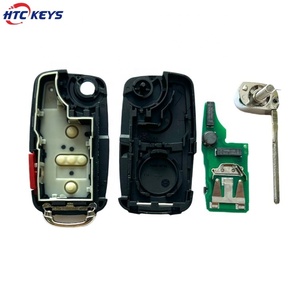 รีโมทแบบพับ3 + 1ปุ่ม315MHz พร้อม ID48กุญแจรถแบบไร้กุญแจสำหรับโฟล์คสวาเกน2011-<span class=keywords><strong>2016</strong></span> FCC: NBG010206T/ 5KO837202AK - Product Image 5