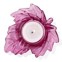 Rosa Ahornblatt geformte Tee licht glas Kerzenhalter Rose rot Kerzenhalter Geschenk für die Hochzeit
