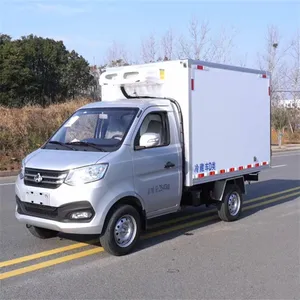 Prix pas cher 4x2 ChangAn 4 roues mini alimentaire réfrigérateur conteneur refroidissement van frigorifique camion congélateur camion chaîne du froid camion