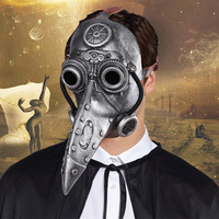 Masque de peste steampunk en latex avec bec d'oiseau, exclusivité transfrontalière pour Halloween et best-seller eBay, idéal pour les soirées costumées
