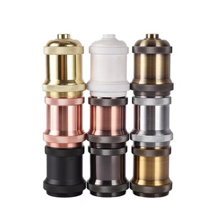 Douille E27 Vintage en aluminium de haute qualité, douille d'<span class=keywords><strong>ampoule</strong></span> en métal de Type <span class=keywords><strong>vis</strong></span> E27 - Product Image 3