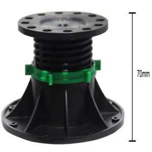 새로운 제기 야외 갑판 바닥 지원 조절 플라스틱 받침대