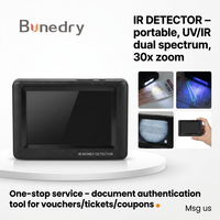 Détecteur IR portable mini anti-contrefaçon pour la sécurité des bons, billets, coupons et l'authentification des documents