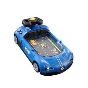 Jouet de simulateur d'aventure de jeu de course de voiture d'enfants en plastique frais avec le volant - Product Image 1