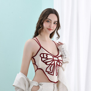 Nuovo Stile Invernale Reggiseno Bandeau da Donna Intrecciato Ricamato Anti-Esposizione Traspirante Senza Spalline Senza <span class=keywords><strong>Ferretto</strong></span> Sexy Coppa 3/4 - Product Image 1