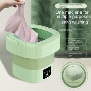 Soldes - Machine à laver et sèche-<span class=keywords><strong>linge</strong></span> mini pliable à affichage numérique 12V 6L - Product Image 4