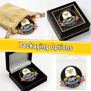 Monedas Conmemorativas Personalizadas del 250 Aniversario de EE. UU., Medallones y Fichas del Desafío de la Independencia Americana, Fábrica Certificada para Grandes Marcas - Product Image 6