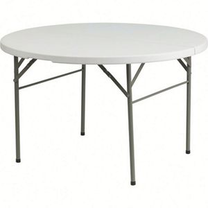 Mesa de muebles para acampar Mesa plegable redonda de plástico HDPE de 5 pies para eventos al aire libre - Product Image 2