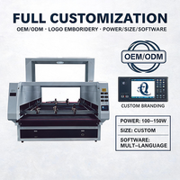 Machine de découpe laser CO2 automatique grand format, découpeuse à plat CNC pour textile, tissu, cuir, toile
