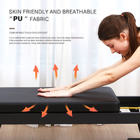 Cama de Pilates Reformer Plegable con Soporte Ajustable, Estructura de Hierro, Resistencia de Muelles Múltiples y Plataforma Deslizante Silenciosa