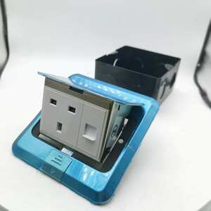 MAADN <span class=keywords><strong>Pop</strong></span>-<span class=keywords><strong>up</strong></span>-Bodensteckdose Edelstahl Silber Britische 13A-Steckdose für Bodensteckdosenbox - Product Image 2