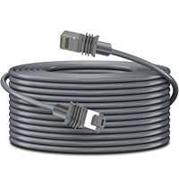 Cable de Repuesto Ethernet Starlink V3 Gen 3, Cable de Extensión de Red Rectangular para Satélite, Par Trenzado