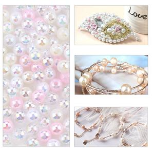 Qiao 24-Grid 4mm-10mm Mermaid degrade akrilik boncuk kiti sihirli renk delikli inci için DIY bilezik kolye aksesuar - Product Image 4