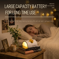 Lampe de table pour bureau d'étude, petite lampe de chevet rechargeable USB, lampe de bureau LED à intensité variable, lampe de chevet créative décorative, mini lampe de table mignonne pour chambres