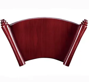 Tấm Gỗ CuộN Tường Cổ Điển Với Piano Finish Award Shield Wood Palque
