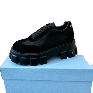 Zapatos de Skate Casuales de Diseño Invernal, Estilo Chunky para Caminar, con Cordones, Antideslizantes, Suela de Cuero Genuino - Product Image 6