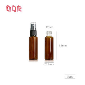 Botella de Vidrio Transparente Redonda de 30 ml de Grado Alimenticio al por Mayor para Cosméticos, Cuidado de la Piel, Perfume, Aceite Esencial, Botella de Vidrio con Atomizador - Product Image 4