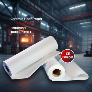 Papier en Fibre Céramique pour Isolation <span class=keywords><strong>de</strong></span> Cellules <span class=keywords><strong>de</strong></span> Batterie, Haute Résistance Diélectrique, Stabilité Thermique jusqu'à 1260°C ° Produits en fibres céramiques C - Product Image 2