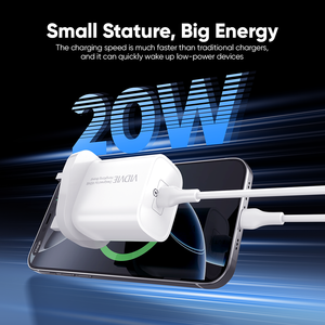 <span class=keywords><strong>VIDVIE</strong></span> <span class=keywords><strong>Cargador</strong></span> de un solo puerto <span class=keywords><strong>tipo</strong></span> <span class=keywords><strong>C</strong></span> Pequeño 20W Max UK <span class=keywords><strong>Cargador</strong></span> USB de carga rápida Adaptador de pared Compatible con múltiples dispositivos - Product Image 3